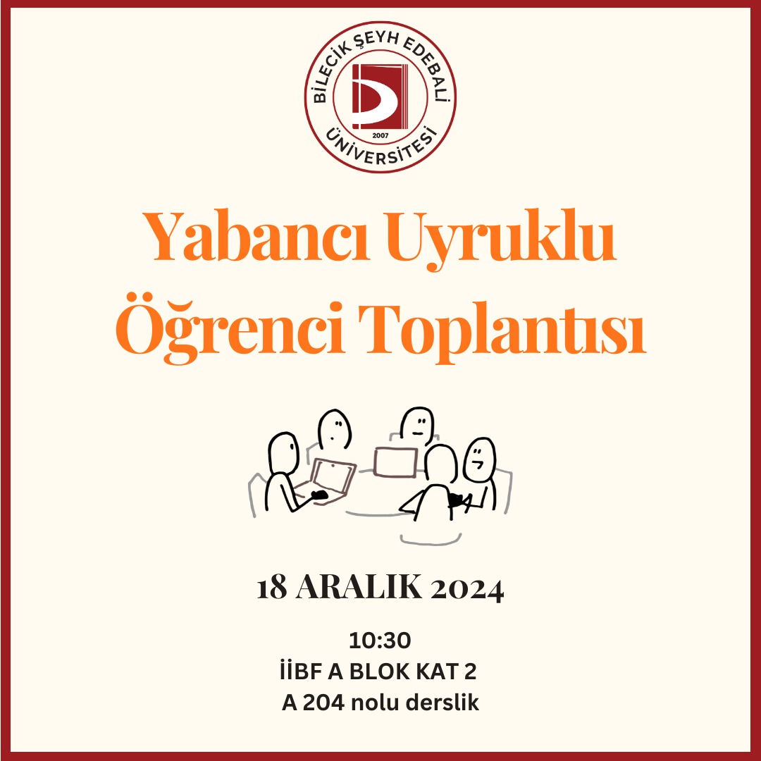 Yabancı Uyruklu Öğrenciler Toplantısı